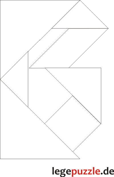 Tangram Lösung Buchstabe B 1