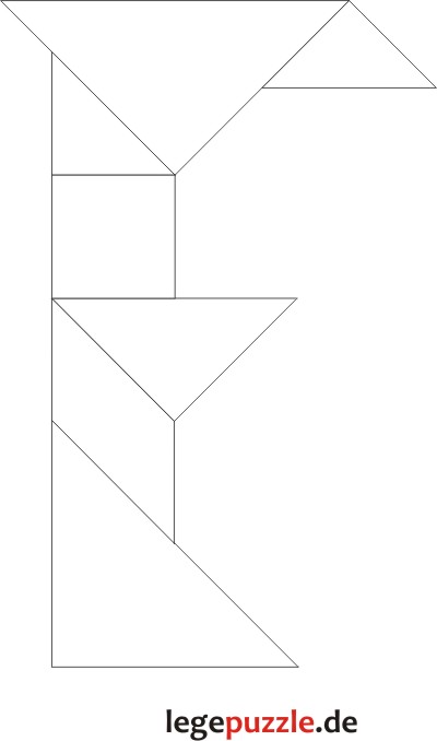Tangram Lösung Buchstabe F