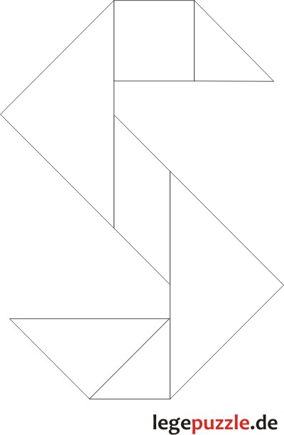 Tangram Lösung Buchstabe S