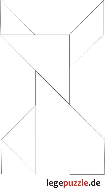 Tangram Lösung Buchstabe X
