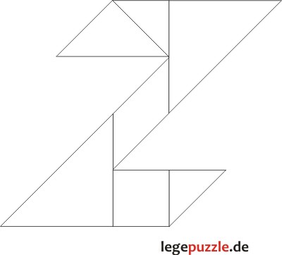 Tangram Lösung Buchstabe Z