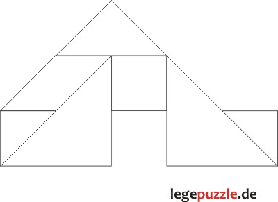 Tangram Lösung Haus