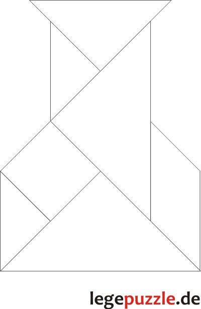 Tangram Lsung Flasche