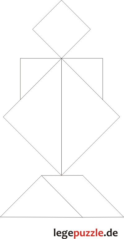 Tangram Lösung Schachfigur
