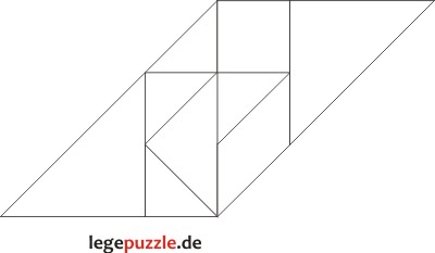 Tangram Lösung Viereck