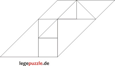 Tangram Lösung Viereck