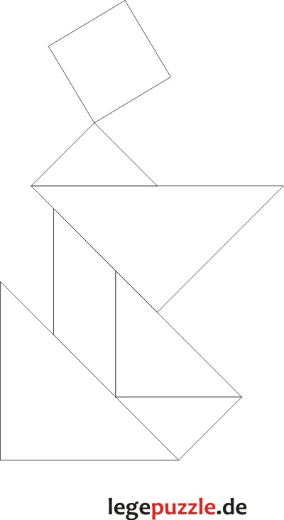 Tangram Lsung Knieender Mensch