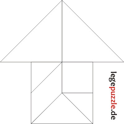 Tangram Lösung Pfeil