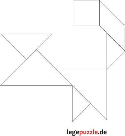 Tangram Lsung Affe