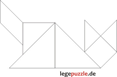 Tangram Lsung Katze