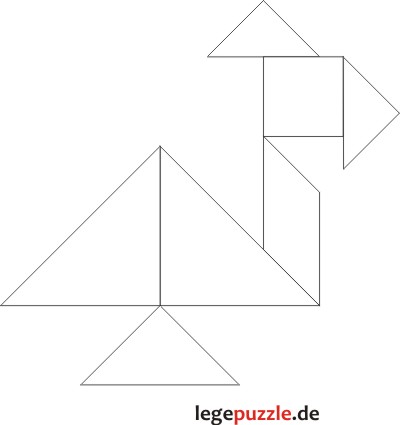 Tangram Lösung Truthahn